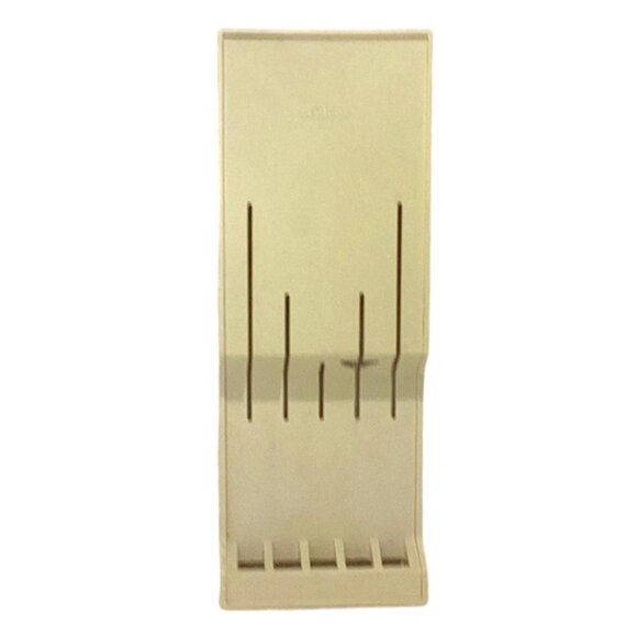 Vintage Mid Century Modern CUTCO White Plastic Knife Holder w/Five Slots - Picture 1 of 5